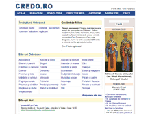 Tablet Screenshot of credo.ro
