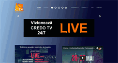 Desktop Screenshot of credo.tv