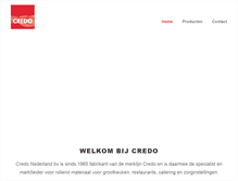 Tablet Screenshot of credo.nl
