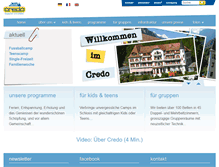 Tablet Screenshot of credo.ch